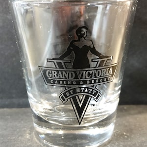 Grand Victoria Casino & Resort by Hyatt on 1oz Glass Shot Glass - NEW