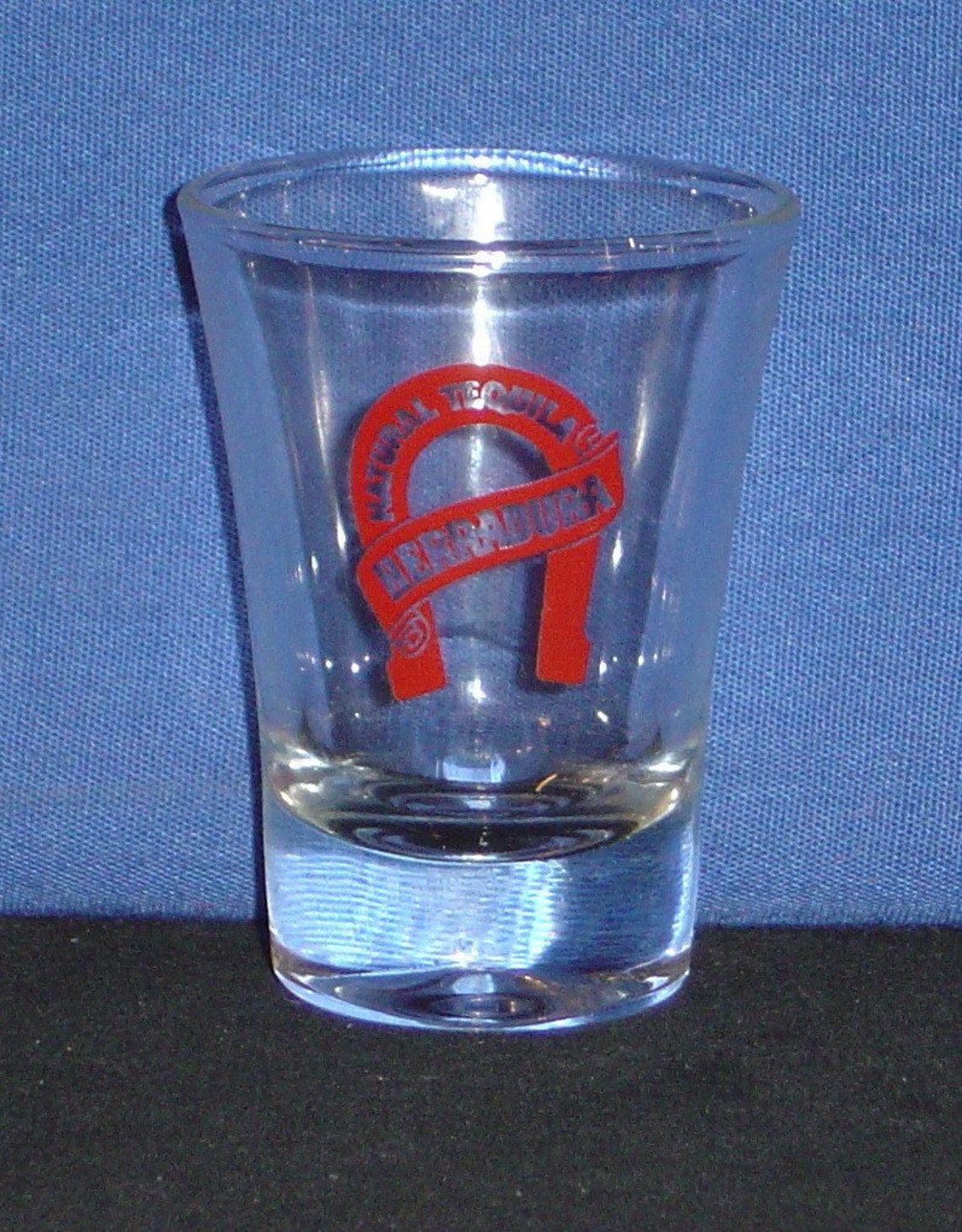 Herradura Natural Tequila on Horse Shoe on 2oz Clear Glass Etsy