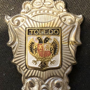 Toledo, Spain, Crest and Crown (top) on Souvenir Spoon - pre-owned