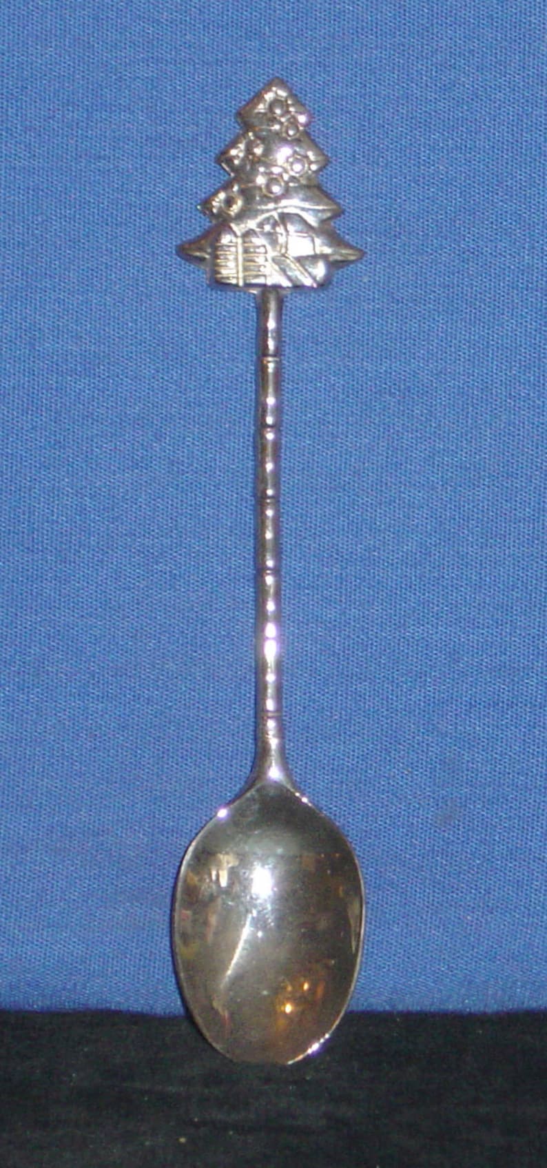 Decorated Christmas Tree on Souvenir Spoon top pre-owned