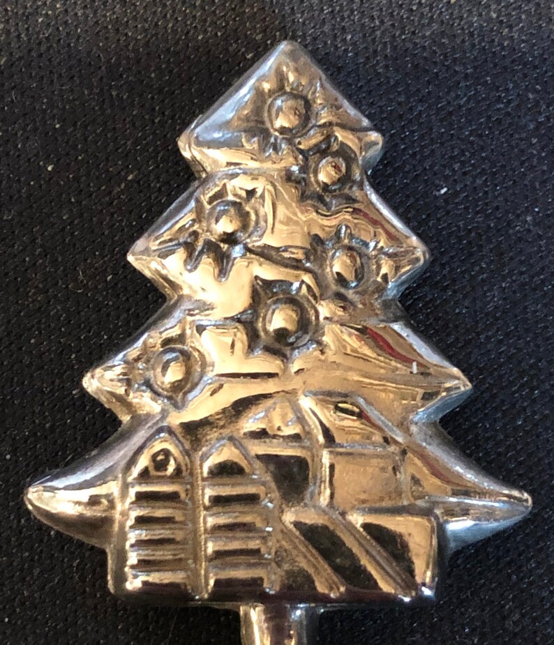 Decorated Christmas Tree on Souvenir Spoon top pre-owned