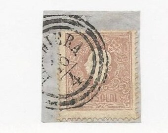 Timbres collector ~ Autriche - Lombardie-Vénétie Scott # 11 Type II (sur pièce) USED Single