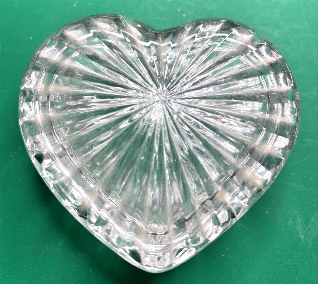 Vintage Lead Crystal ~ Heart Shaped ~ Jewelry or Knick-knack - Etsy