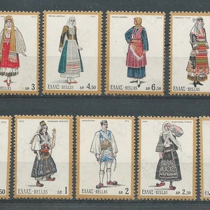 Collector Stamps ~ Greece Scott # 1038-45 & 41a NH Singles