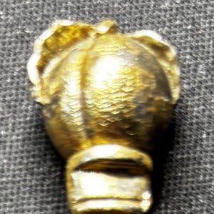 Atlanta (bowl), Georgia with 3D Peach (top) on Gold Colored Silver Plated Souvenir Spoon - pre-owned