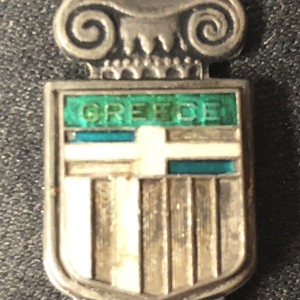 Greece with Crest (top) on Souvenir Spoon - pre-owned