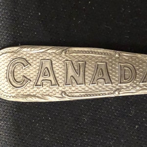 Vintage Nestor Falls, ON (bowl) Canada (top) on Silver Plated Souvenir Spoon - pre-owned