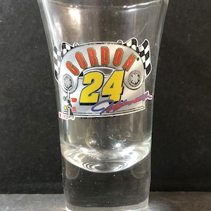 NASCAR Jeff Gordon #24 on 2oz Glass Shot Glass - NEW