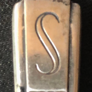 S (top) Hartford Statler, Connecticut  Opening Souvenir (top back) on Silver Plated Souvenir Spoon - pre-owned