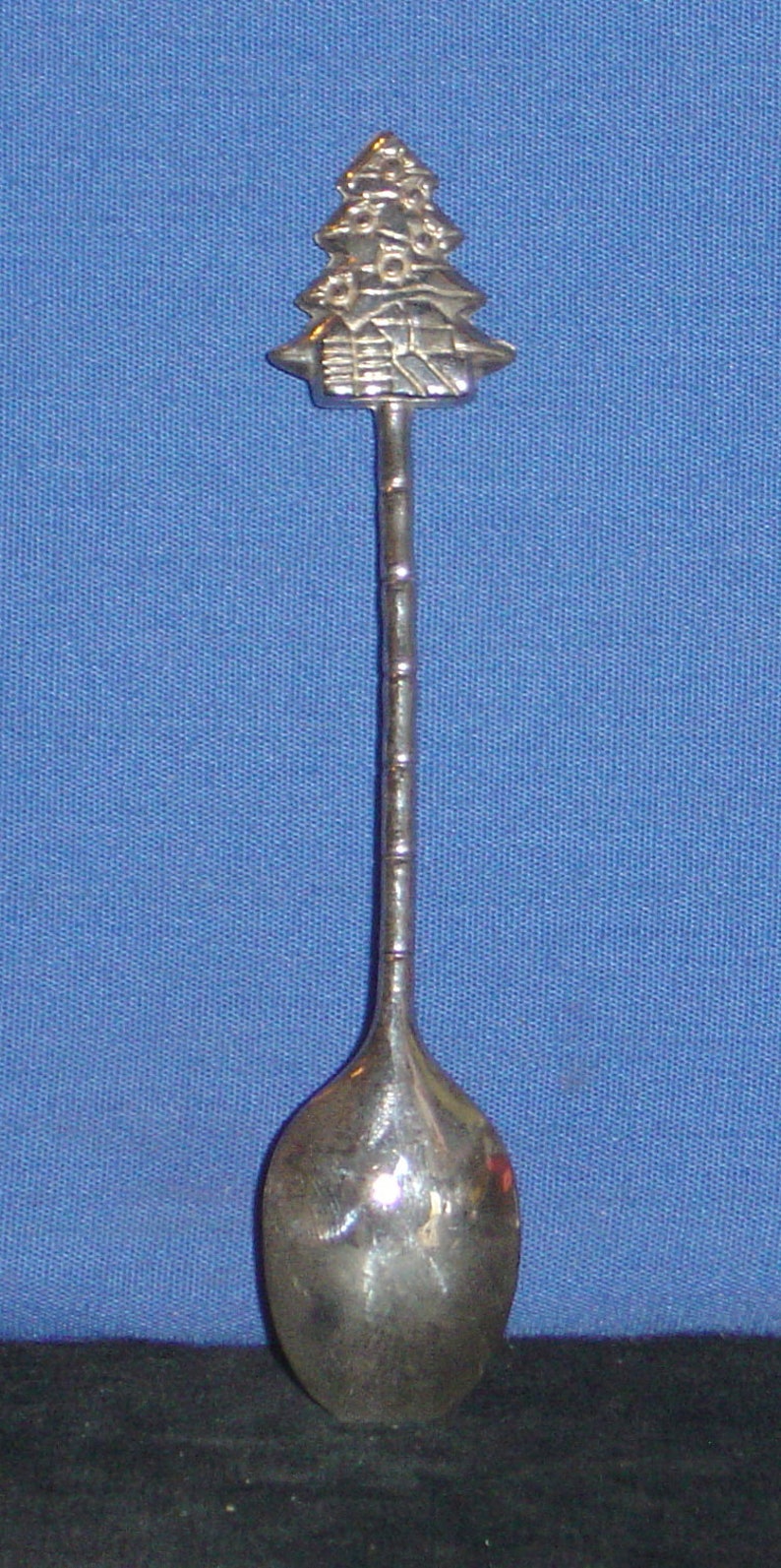 Decorated Christmas Tree on Souvenir Spoon top pre-owned