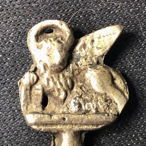 3D Gryphon Italy (top) on Silver Plated Demitasse Spoon - pre-owned