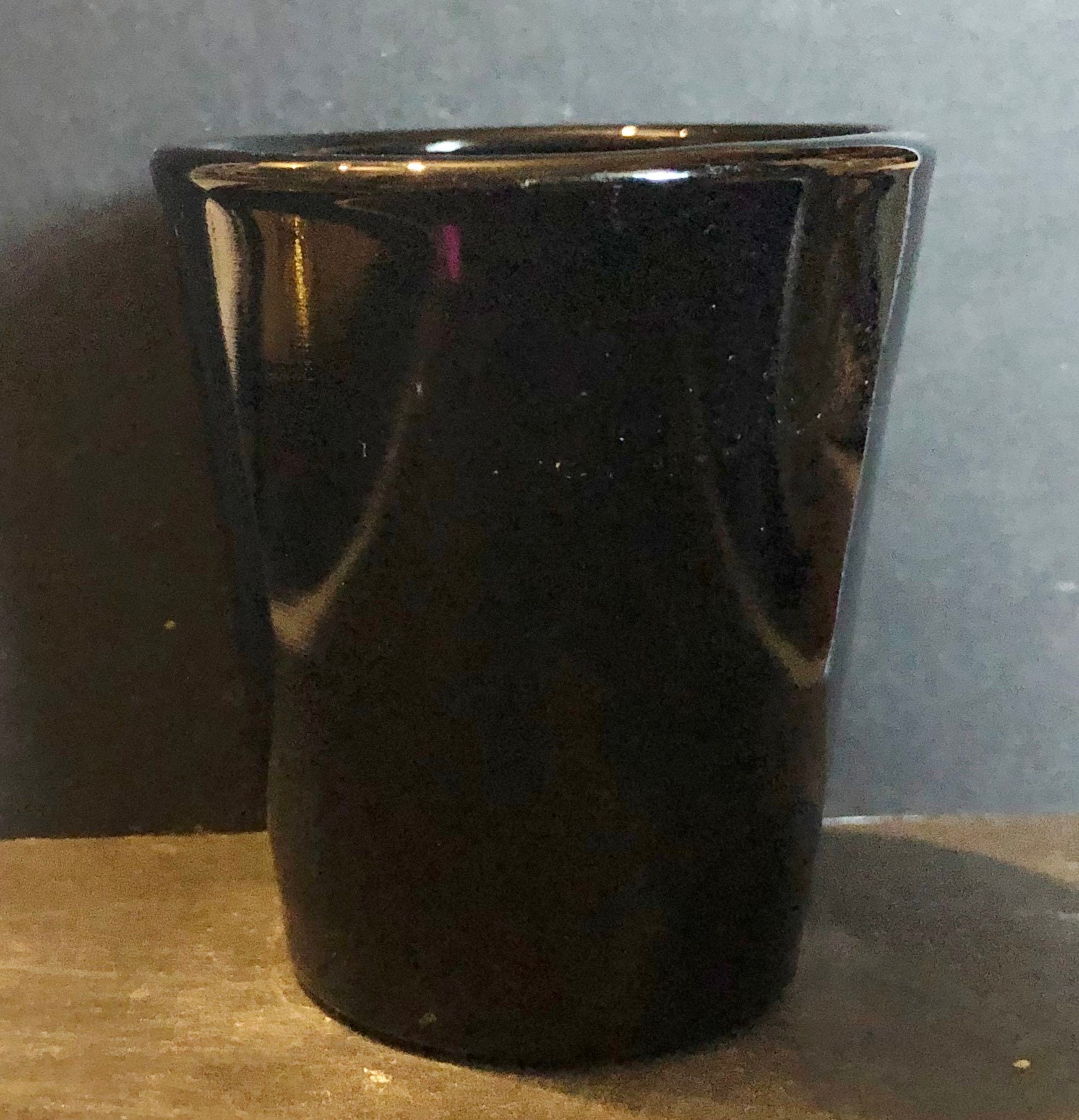 1oz Black Glass Shot Glass – NEW