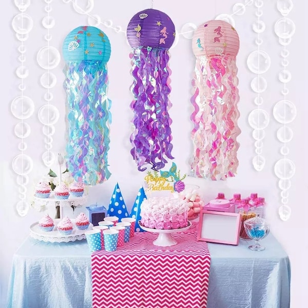 Mermaid Birthday Jellyfish Lanterns/Bedroom Decorations