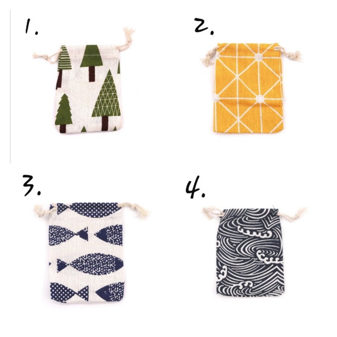 Small Gift Bags/drawstring Pouches Etsy
