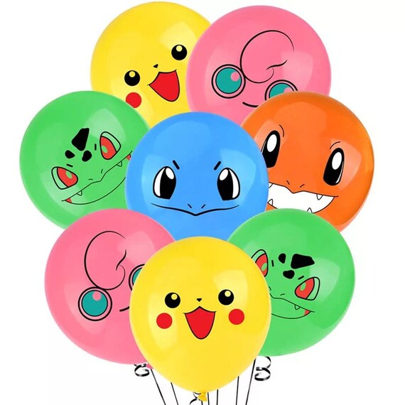 Pokemon Go Balloons Bulbasaur Squirtle Charmander Etsy