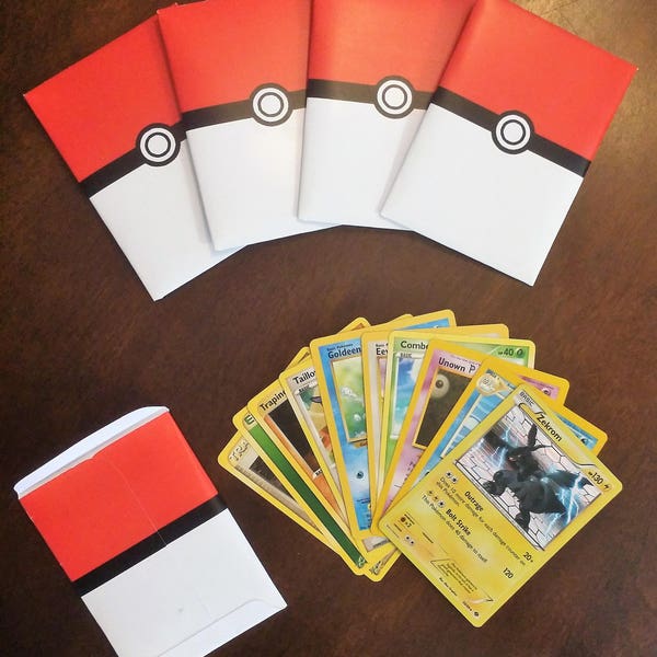 Pokemon Envelope Template für Party Gunst Booster Packs!