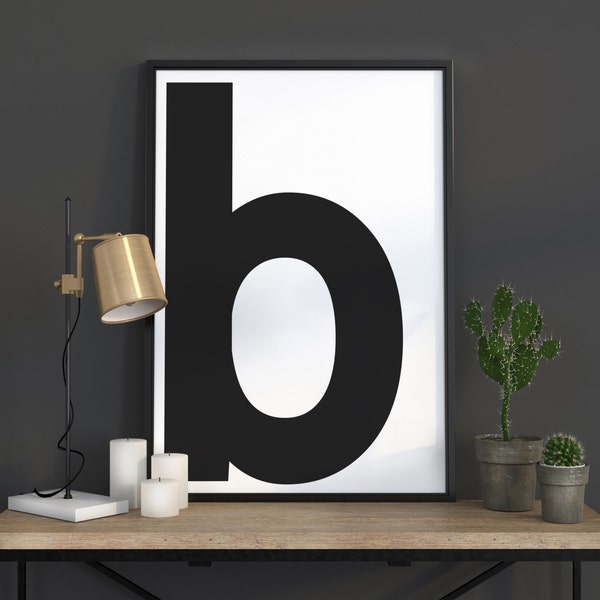 Letter B Poster - Etsy
