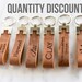 Personalized Engraved Distressed Leather Keychain the San - Etsy