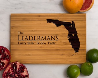 Personalized Florida State Engraved Cutting Board