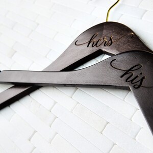 Wedding Dress Hangers Personalized Calligraphy Bride Bridesmaid Gift for the Couple Matron Engraved Walnut