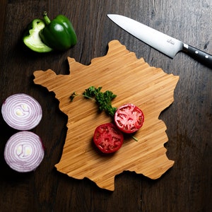 Planches à découper personnalisées en forme de pays - France