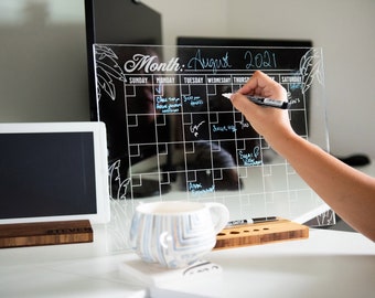 Engraved Laser Cut Acrylic Calendars and To-Do Lists