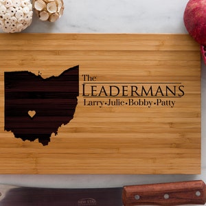 Personalized Ohio State Engraved Cutting Board