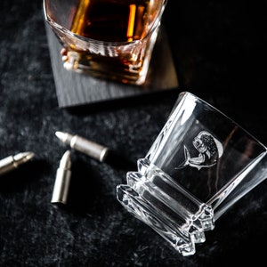 Personalized Wedding Gift, Whiskey Box Gift Set for Him, Engraved Whiskey Glasses, 8 Whiskey ...