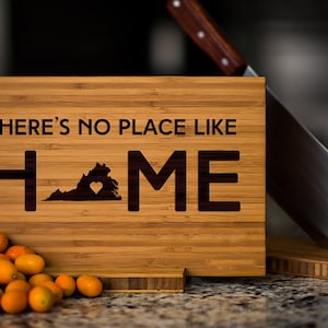 Personalized Virginia State Engraved Cutting Board