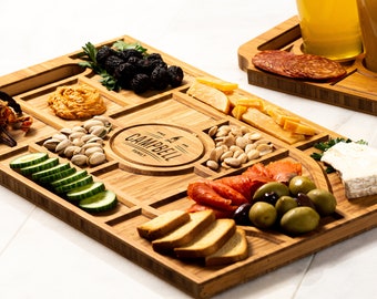 Charcuterie Planks and Beer Flights - Bride and Groom Personalized Gift