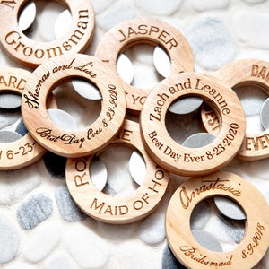 Bridesmaid Groomsman Gift Wedding Party Favor Corkscrew Beer Bottle Opener Personalized Engraved For Guests