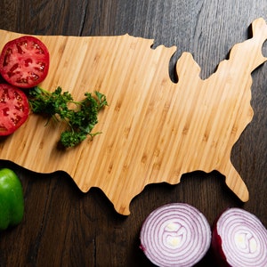 Planches à découper personnalisées en forme de pays - États-Unis