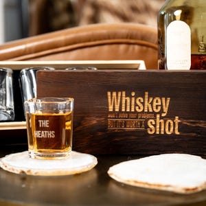Personalized Shot Glass Gift Box Set of 4 - Etsy