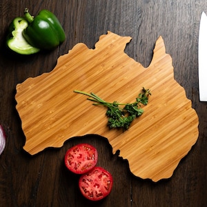 Planche à servir et à découper en forme d'Australie