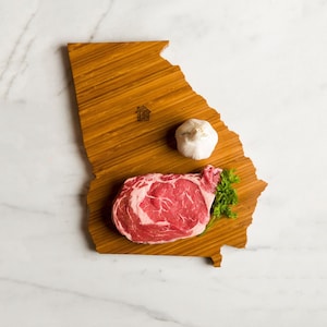 Personalized Georgia State Shaped Cutting Board | 3 Options