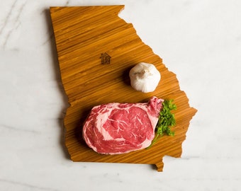 Personalized Georgia State Shaped Cutting Board | 3 Options