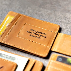 Pince à billets magnétique en cuir personnalisée The Sanibel by Left Coast Original …
