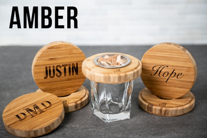 Personalized Cocktail Smoker - Personalized Gift for him, Bachelor Party, Anniversary gift Amber Smoker ONLY