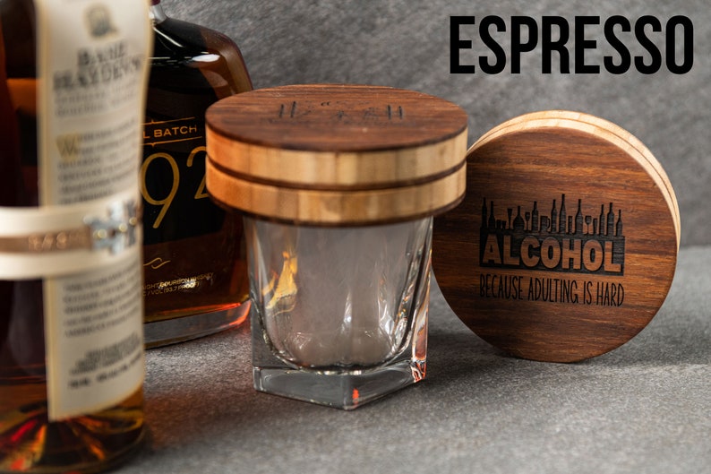 Personalized Cocktail Smoker - Personalized Gift for him, Bachelor Party, Anniversary gift Espresso Smoker ONLY