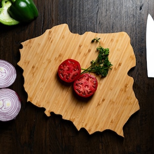 Personalisierte Country Shaped Schneidebretter - Polen