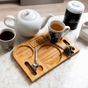 Gift for Bride Personalized Brunch Board Series Tea for Two