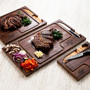 Gifts for Him - Personalized Serving and Prep Boards - 3 Styles and Gift Sets Available