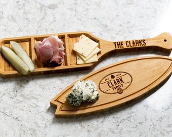 Gift for Bride and Groom - Paddle and Surf Hors D'oeuvre Trays