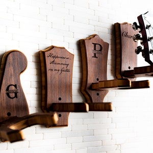 Personalized Wall Mount Custom Headstock Shapes