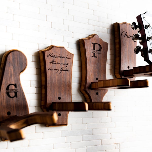 Personalized Wall Mount Custom Headstock Shapes