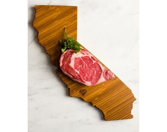 Personalized California Shaped Cutting Board