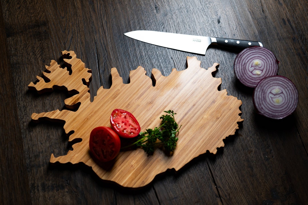 Personalized Country Shaped Cutting Boards - Iceland - Etsy