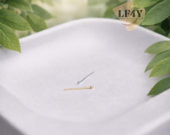 Teeny Tiny Delicate & Thin Extra Smallest 1mm Dot Sterling Silver Nose Pin Stud (24g)