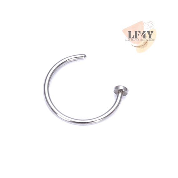 1mm Thick Small Nose Hoop Diameter 8mm,10mm Piercing Body Jewellery, Cartilage Hoop, Tragus Ring, Septum Hoop Ring, Nose Hoop