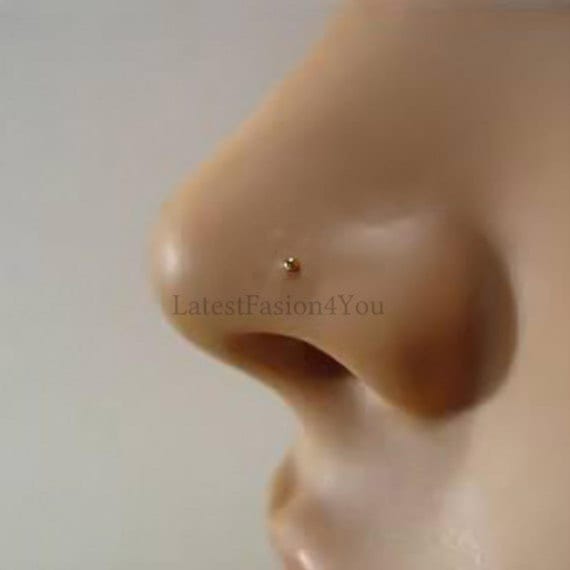 Delicate 925 Sterling Silver 1.8mm Ball Size Silver Gold Nose Pin Stud - Bend To Fit Straight Post
